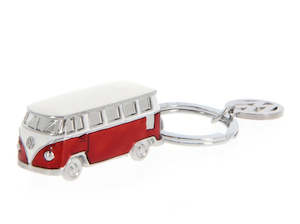 VW T1 Bus 3D Model Key Ring - Red