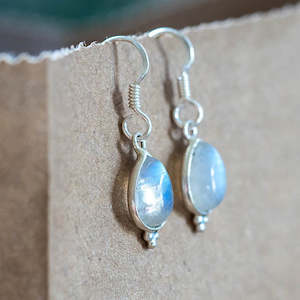 Dangle Moonstone Earrings