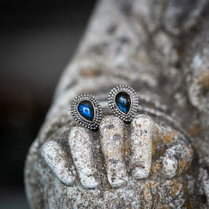 Raindrop Labradorite Studs