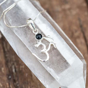 Om Black Onyx Necklace