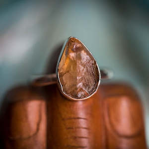 Roughcut Citrine Ring