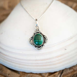 Malachite Moon Shadow Necklace