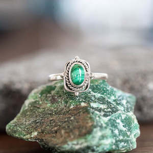 Alluring Malachite Ring