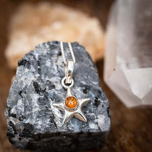 Jewellery: Star Amber Necklace