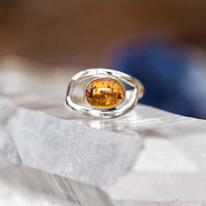 Salena Amber Ring