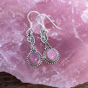 Danika Pink Opal Earrings