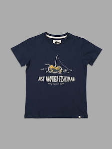 Clothing: Mini Chilled Angler Tee - Navy