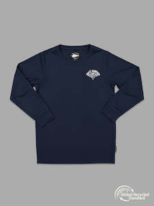 Mini Kelp UPF40 LS Tee - Navy