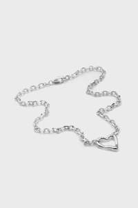 Clothing: Melted Heart Necklace