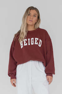 Clothing: Varsity Sweater - Maroon