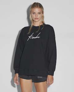 Clothing: Script Oh G Crew - Black