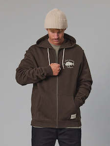 Snapper Logo Zip Hood - Bison