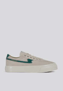 Dellow S Strike Suede - Ecru/Green