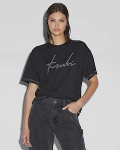 Script Oh G SS Tee - Black