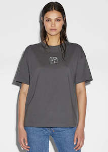 Clothing: Stacked OH G SS Tee - Charcoal