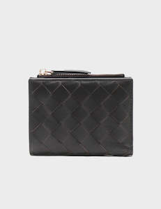 Woven Wallet - Black Small