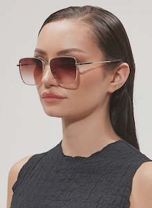 Rita Sunglasses - Gold Brown/Pink