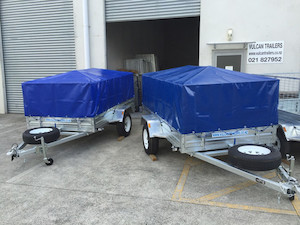 Trailer wholesaling: Vulcan Trailer - Caged,Welded & Bolted Fitted PVC Cover, Cross Bars,Spare Wheel VulcanTrailers