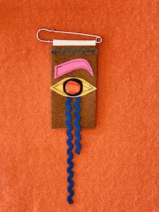 Grief Brooch – Pink Brow