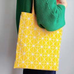 Accessories: Wabi Tote Bag - Asanoha (Leaves) Design