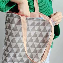 Accessories: Wabi Tote Bag - Uroko (Scale) Design