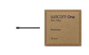 Computer peripherals: Elastomer-Stiftspitzen (schwarz) für Wacom One Standardstift – 10 Stück