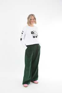 Corduroy Pants - Emerald Green - Pre Order