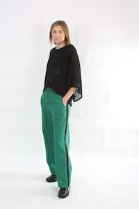 Olivia Pants Linen - Emerald