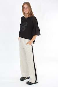 Olivia Pants Linen- Natural - Pre-Order