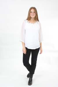 LuLu Top - White Linen - pre-order