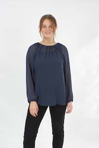 Eva Top - Denim Blue - Pre-Order