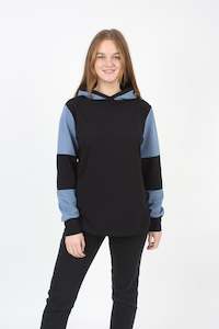 Avery Hoodie: Avery Hoodie - Black and Marine - Pre-Order