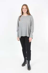 Alexa Top - Merino - Grey Marl - pre order