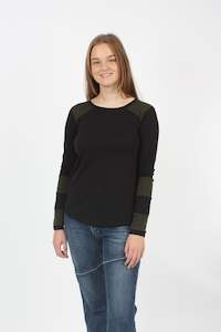 Marky Top - Merino - Black and Plantation - Pre Order