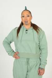 Clothing: Sage Green Hoodie