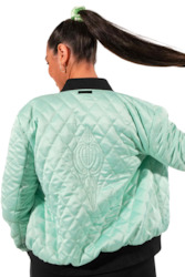 Reversible Mint Bomber Jacket