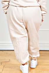 Clothing: Cream Loungewear Joggers