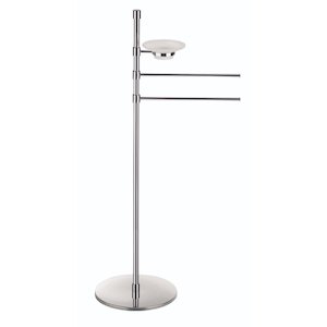 Towel Rails: Double Towel & Soap Holder Stand - Floor