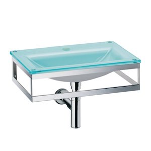 Glass Basin 51cm, Green Ice