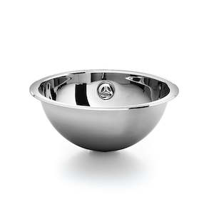 Stainless Steel Drop-in Basin, Flat Edge, Ø 330mm