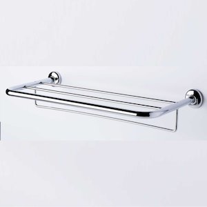 Towel Shelf with Rail - Hotel Series