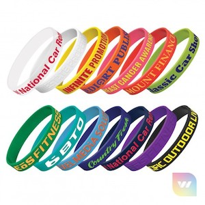 112806 – Silicone Wrist Band – Embossed Waikato Printing Company