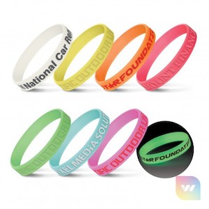 112807 – Silicone Wrist Band – Glow in the Dark Waikato Printing Company