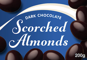 Waikato Valley Dark Chocolate Scorched Almonds 200g (new)