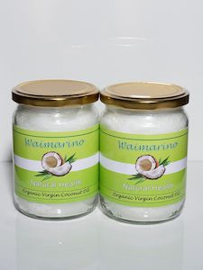 Waimarino Certified Organic Virgin Coconut oil 500mls twin pack.