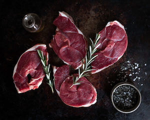 Lamb Leg Steaks (500gm) - Waipawa Butchery