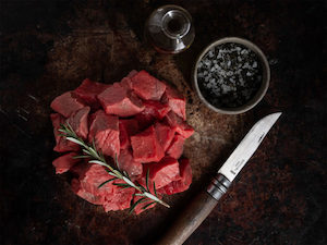 Angus Beef Diced (500gm) - Waipawa Butchery