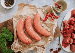 Beef Texan Chilli GF (x6 Sausages) - Waipawa Butchery