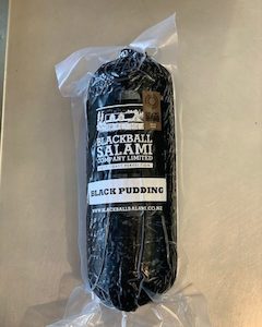 Butchery: Blackball Black Pudding Chubb (500gm) - Waipawa Butchery