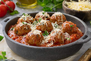 Micky's Meatballs, Angus Beef in Tomato Sauce with Herbs. - Waipawa Butchery